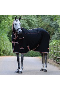 Weatherbeeta Therapy-Tec Combo Neck Fleece - Black / Silver / Red
